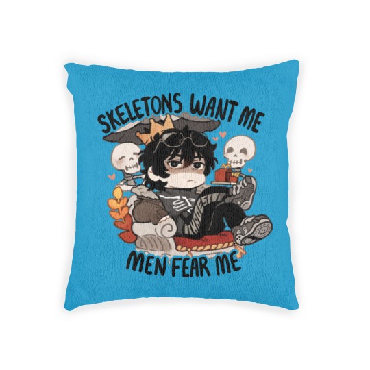 Discover Percy Jackson - Nico Di Angelo Skeleton sticker Woven Pillows