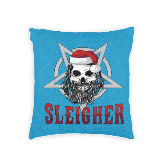 Discover Sleigher Heavy Metal Slayer Christmas Woven Pillows