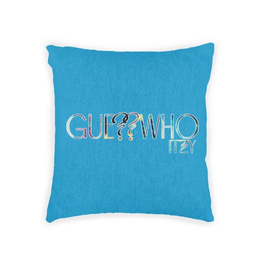Discover ITZY Guess Who Logo Abstract Woven Pillows