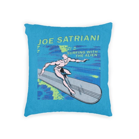 Discover joe satriani surfing with the alien red guitar god Woven Pillows