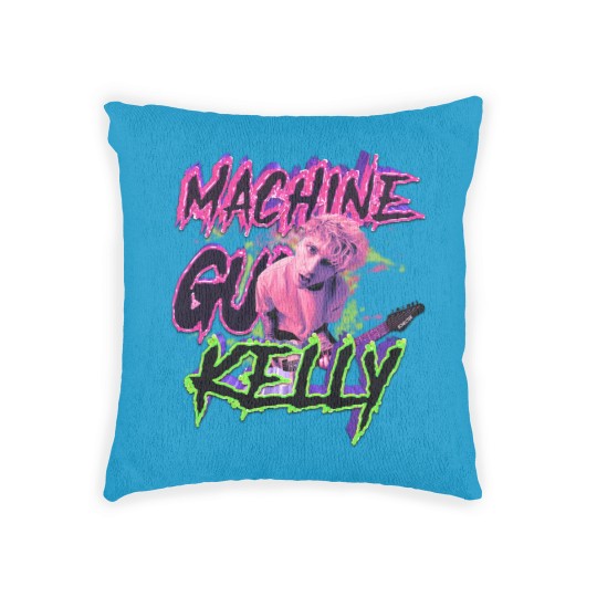 Discover MGK Woven Pillows, MGK Merch Woven Pillows, Machine Gunn Kelly Fan gift, Rap Woven Pillows,