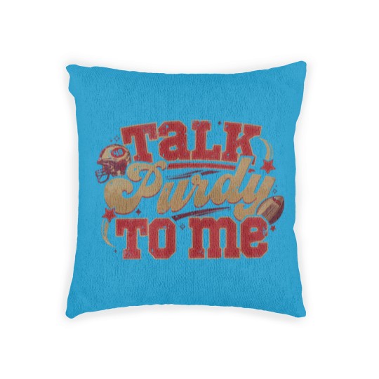 Discover Talk Purdy To Me Woven Pillows, San Francisco Football Woven Pillows