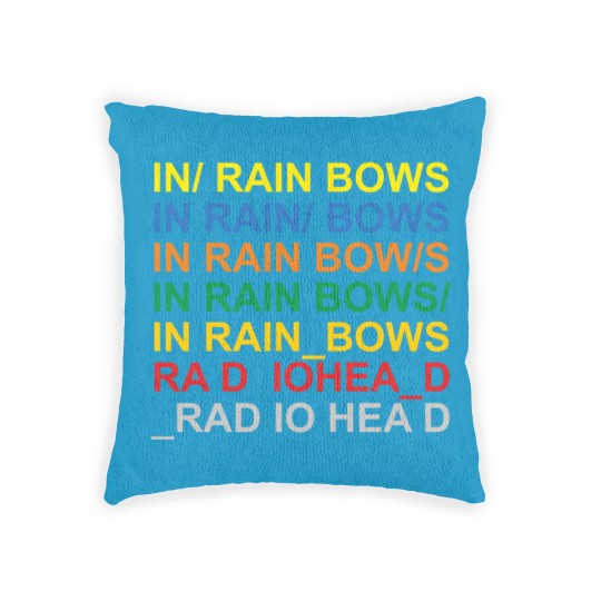 Discover beautiful in rainbows RADIOHEADs Woven Pillows