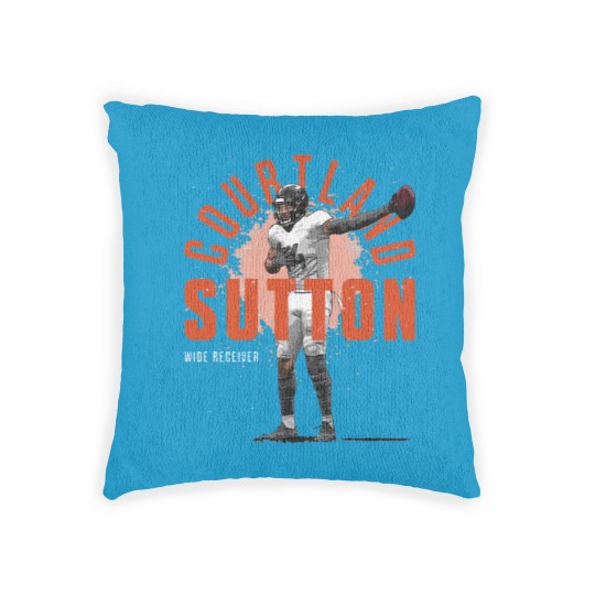Discover Courtland Sutton Denver Player Name - Courtland Sutton - Woven Pillows