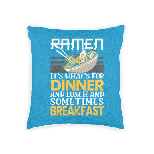Discover Ramen Japanese Noodle Soup Eater Food Lover Foodie Woven Pillows