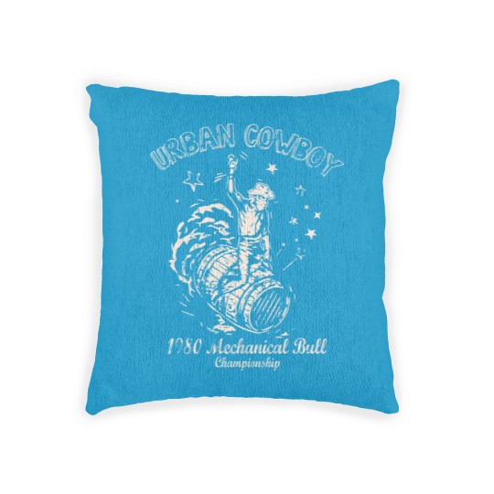 Discover Urban Cowboy 1980's Mechanical Bull Vintage 80's Woven Pillows