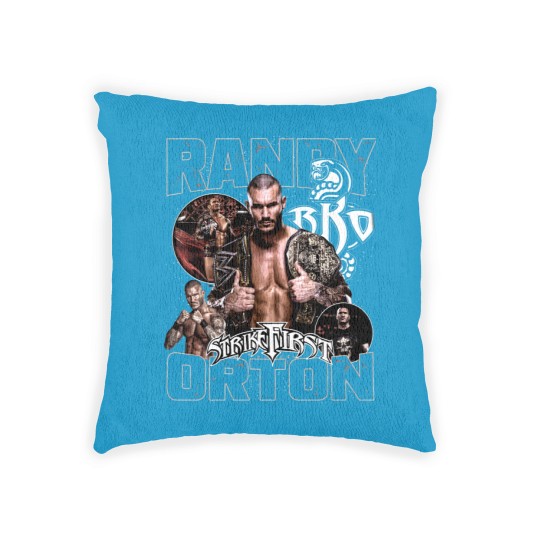 Discover Vintage 90s Graphic Style Randy Orton Woven Pillows, Randy Orton Woven Pillows