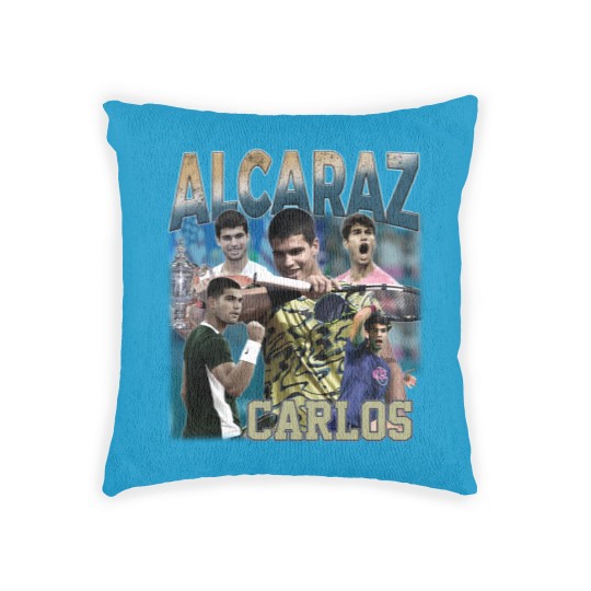 Discover Carlos Alcaraz Woven Pillows, Carlos Alcaraz 90s Bootleg Woven Pillows