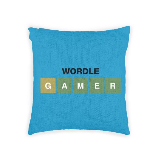 Discover Funny Wordle Style Joke. Wordle Gamer Woven Pillows