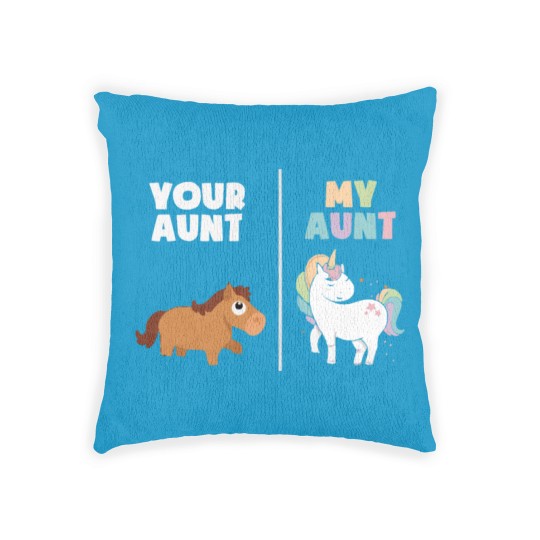 Discover Unicorn Aunt Woven Pillows
