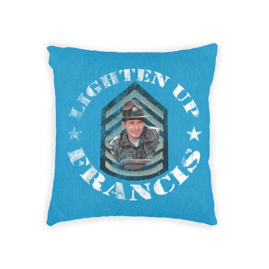 Discover Lighten Up Francis, distressed - bil mur - Woven Pillows