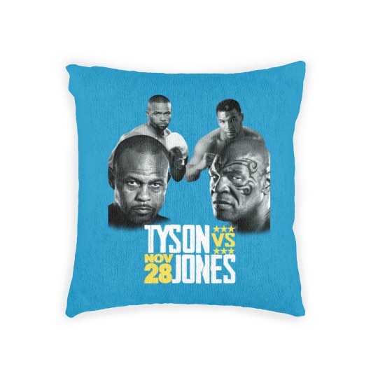Discover Mike Tyson vs Roy Jones JR. Woven Pillows Boxing Legends Super Fight Men's Woven Pillows New