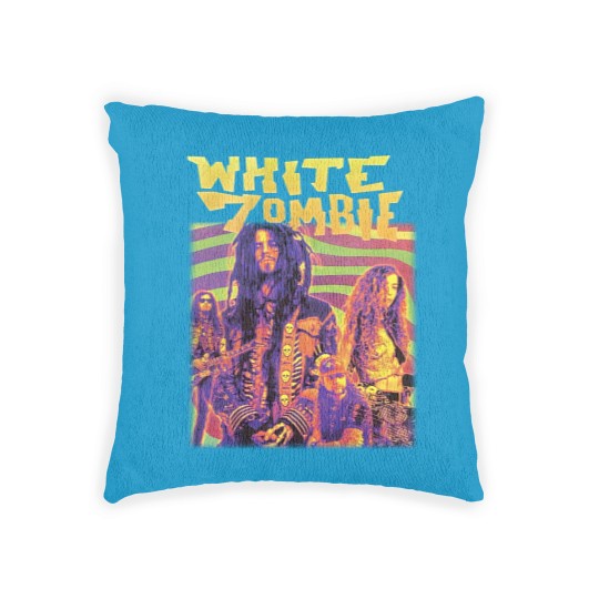 Discover Vintage Style White Zombie Band Woven Pillows