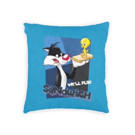 Discover Tweety Bird Woven Pillows Looney Tunes Sylvester Tweety Sandwich