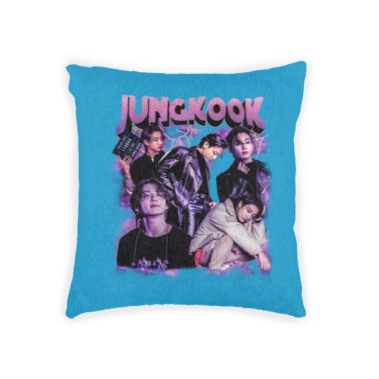 Discover Jungkook Woven Pillows, Jungkook Vintage Style Woven Pillows, Jungkook Vintage Unisex Woven Pillows