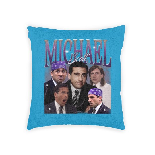 Discover Retro Michael Scott Woven Pillows, Limited Michael Scott Vintage Woven Pillows, Michael Scott Gift