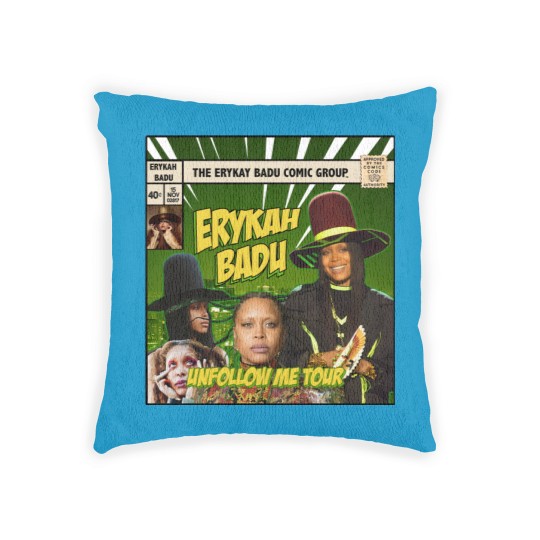 Discover Erykah Badu Comic Woven Pillows, Erykah Badu Bootleg Woven Pillows, Erykah Badu Woven Pillows