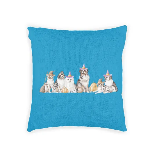 Discover Australian Shepherd Halloween  Woven Pillows