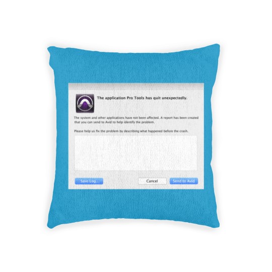 Discover Pro Tools has Quit Unexpectedly Merchandise Woven Pillows