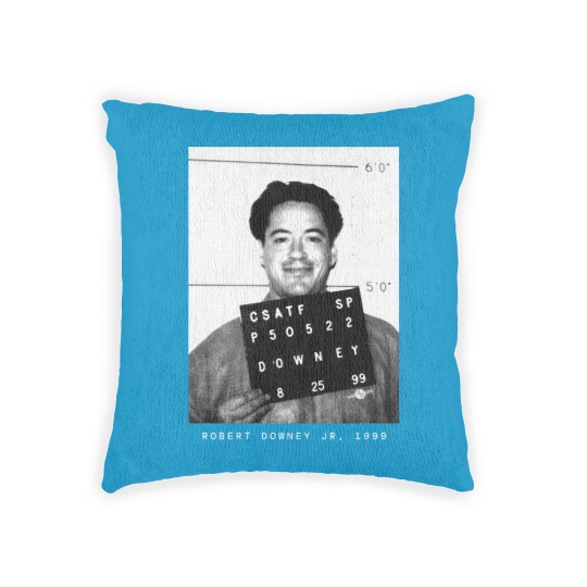 Discover Robert Downey Jr. 1999 Actor Mugshot Woven Pillows
