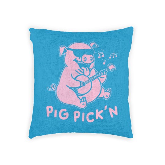 Discover Pig Playing Banjo Woven Pillows Bluegrass Woven Pillows Pig Pickin Woven Pillows BBQ Woven Pillows Woven Pillows