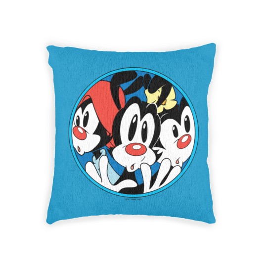 Discover Animaniacs | Warner Siblings Circle Graphic Woven Pillows