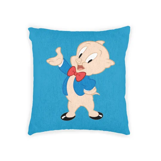 Discover Porky Pig | Classic Pose Woven Pillows