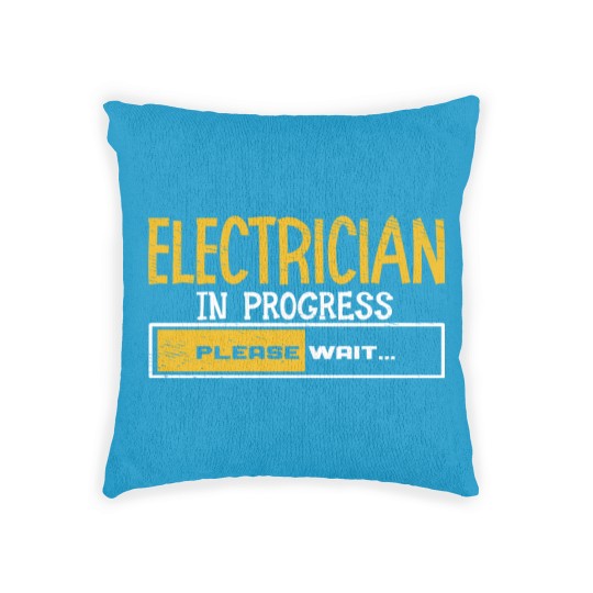 Discover Electrician Apprentice Loading Journeyman Woven Pillows