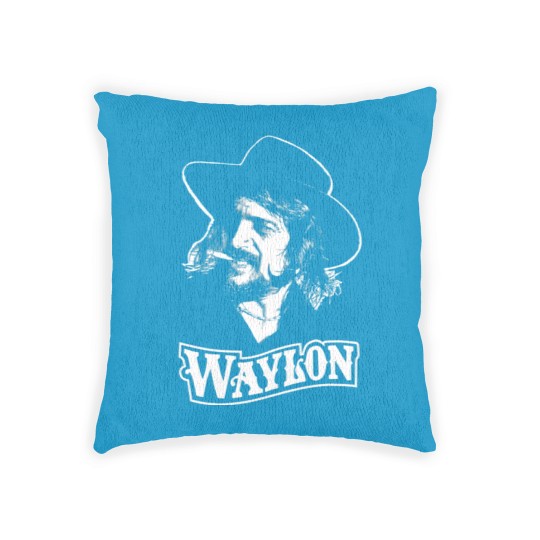 Discover Waylon Jennings Vintage Woven Pillows, Waylon TOUR 1984 Vintage Woven Pillows