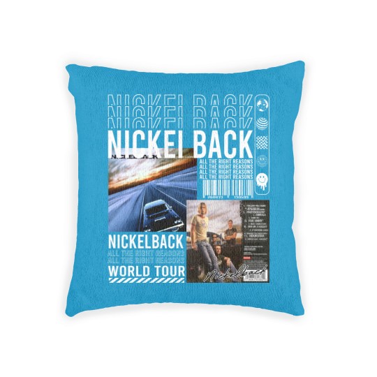 Discover Nickelback Music Woven Pillows, Merch Vintage Get Rollin' Tour 2023 Woven Pillows