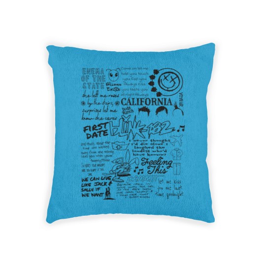 Discover B182 Woven Pillows, Blink -182 World Tour 2023, Pop-Punk Band Woven Pillows