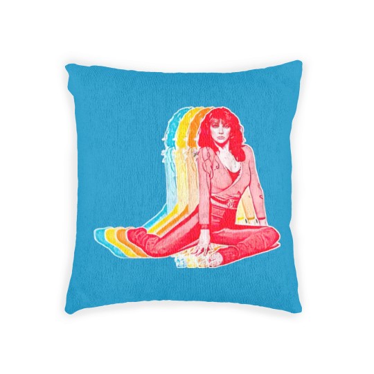 Discover Kate Bush / Retro Rainbow Aesthetic Design - Kate Bush - Woven Pillows