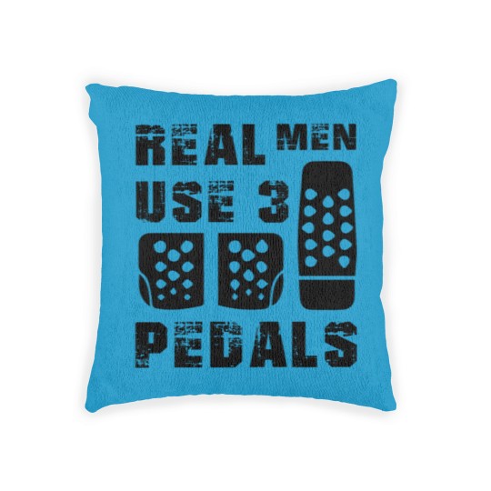 Discover Real men use 3 pedals Woven Pillows