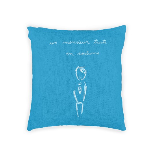 Discover A Sad Man in a Suit Un Monsieur Triste en Costume Patriot Tv Show Designer Woven Pillows