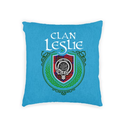 Discover Clan Leslie Scottish Tartan Woven Pillows