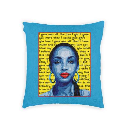Discover Sade Unisex Heavy Cotton Woven Pillows| Sade Woven Pillows| No Ordinary Love