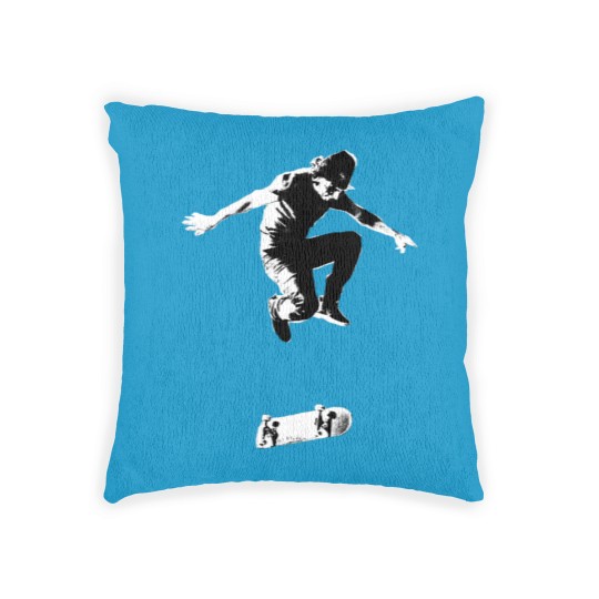 Discover Rodney Mullen Treflip B_amp_W Graphic Woven Pillows