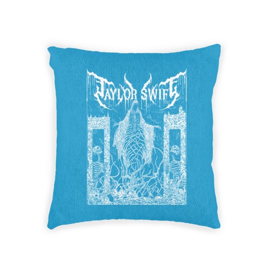 Discover Black Metal Swifts Woven Pillows
