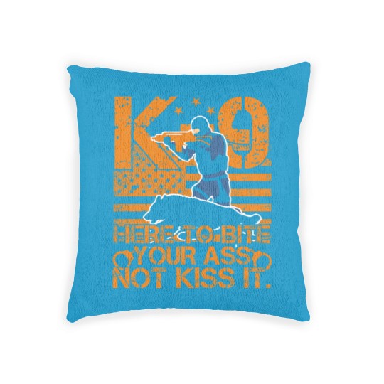 Discover K9 Police Officers Law Enforcement Woven Pillows