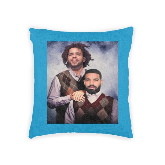 Discover Drake J Cole Woven Pillows -Vintage 90s Woven Pillows- Retro Rap Vintage 90S Y2k Bootleg Woven Pillows