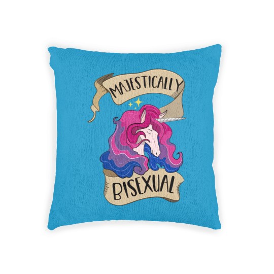 Discover Majestically Bisexual Unicorn - Bisexual Pride - Woven Pillows