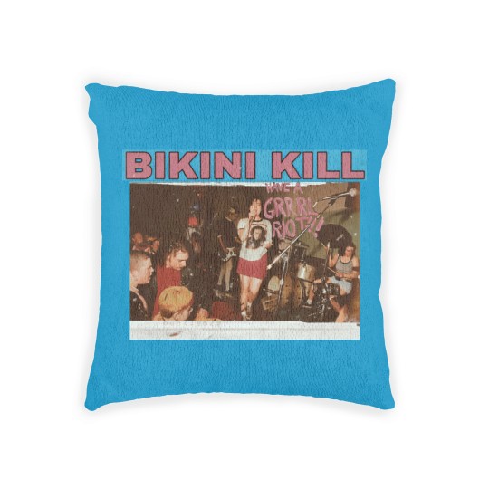 Discover Vintage 90s Bikini Kill Woven Pillows, Bikini Kill Rock Band Woven Pillows,