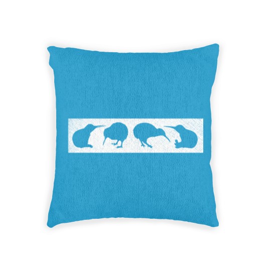 Discover Kiwi Bird Silhouettes New Zealand Animal Woven Pillows