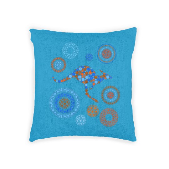 Discover Aboriginal Dot Art Kangaroo Color - Kangaroo - Woven Pillows
