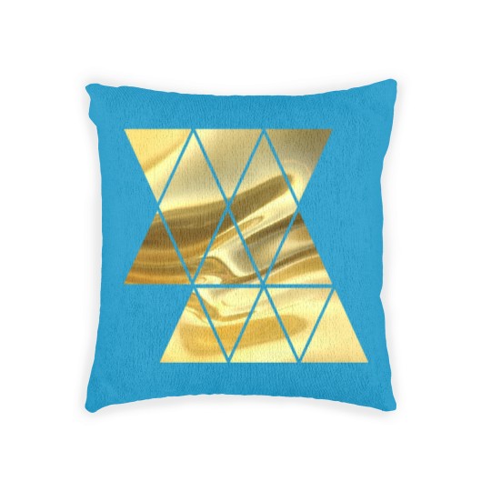 Discover Golden Triangle Woven Pillows