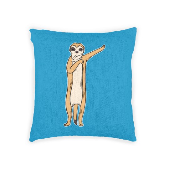 Discover Meerkat Dabbing Dabbin Dabb Dance Gift & Present Woven Pillows
