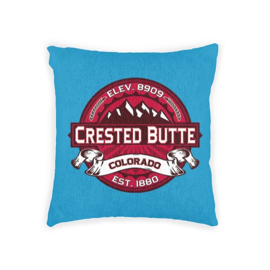 Discover Crested Butte Logo Woven Pillows