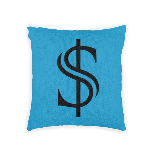 Discover Dollar Sign Money Cash Woven Pillows