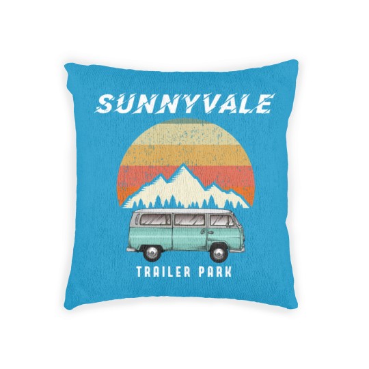 Discover Trailer Park SunnyVale Boys Vintage Gift Tri-blend Woven Pillows