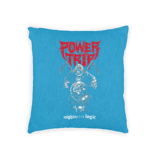 Discover Power Trip Short Sleeve Woven Pillows, Vintage Power Trip Woven Pillows, Retro Power Trip Woven Pillows